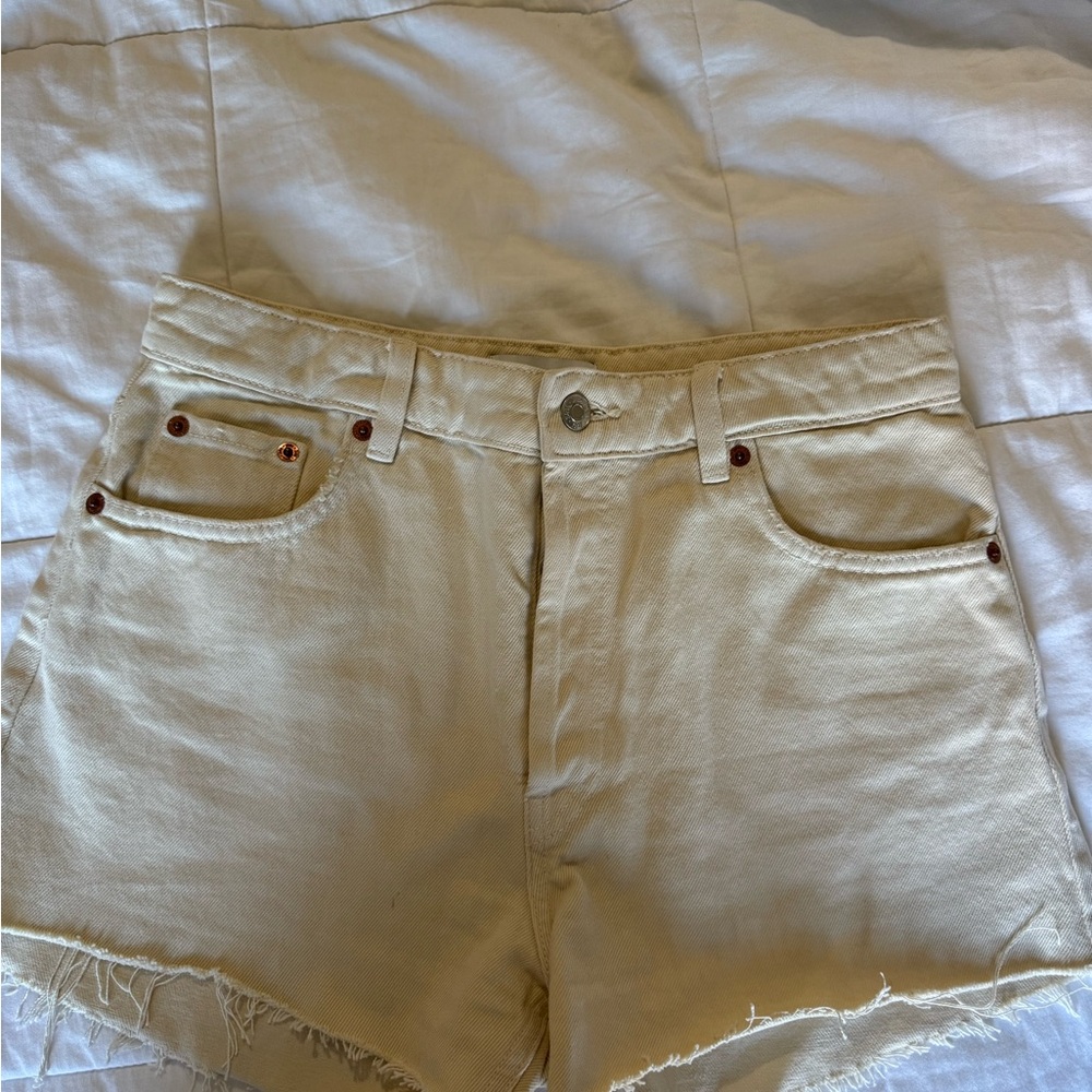 Zara Tan Jean Shorts